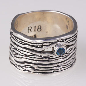 Sterling Silver River Ring