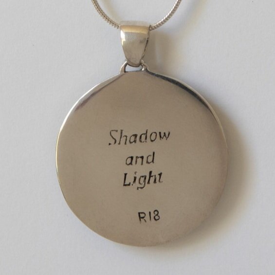 Sterling Silver Crescent with Diamond Pendant Roulette 18 Jewelry