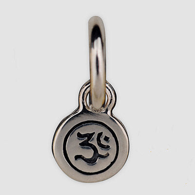 Sterling Silver Om Charm Necklace