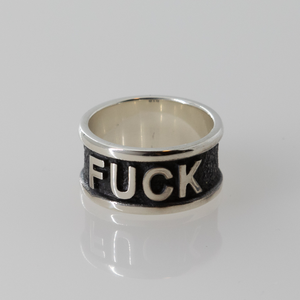 Sterling Silver FUCK Band