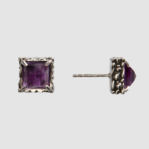 Sterling Silver Granulated Stud