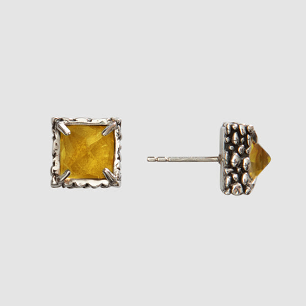 Sterling Silver Granulated Stud