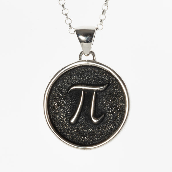 Sterling Silver Pi Symbol Pendant