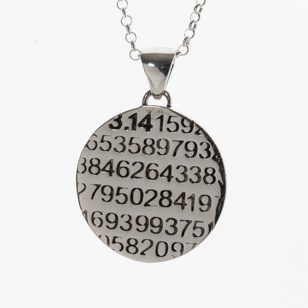 Sterling Silver Pi Symbol Pendant