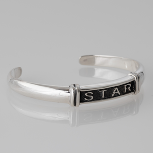 Sterling Silver STAR Cuff