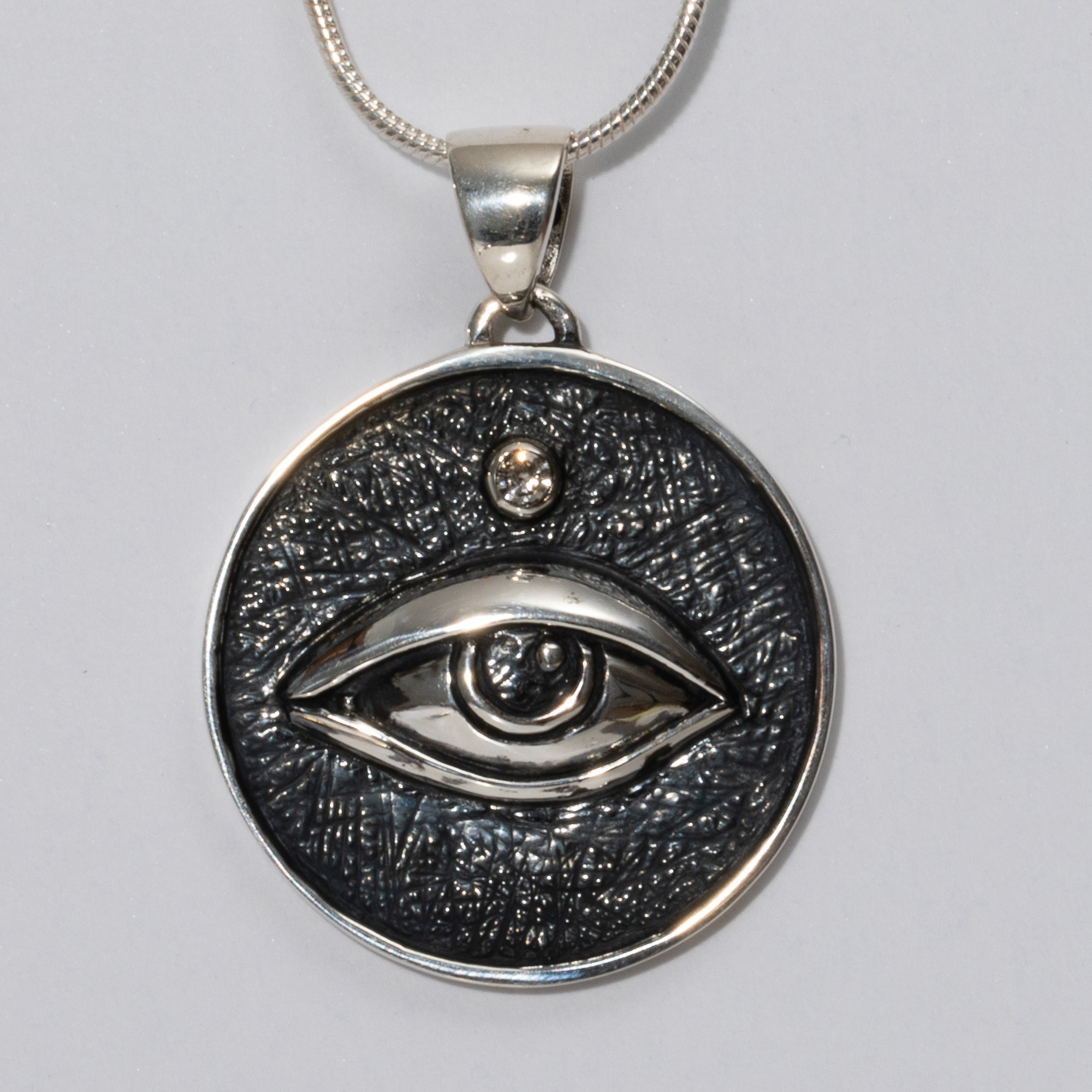 Sterling Silver Protective Eye Pendant