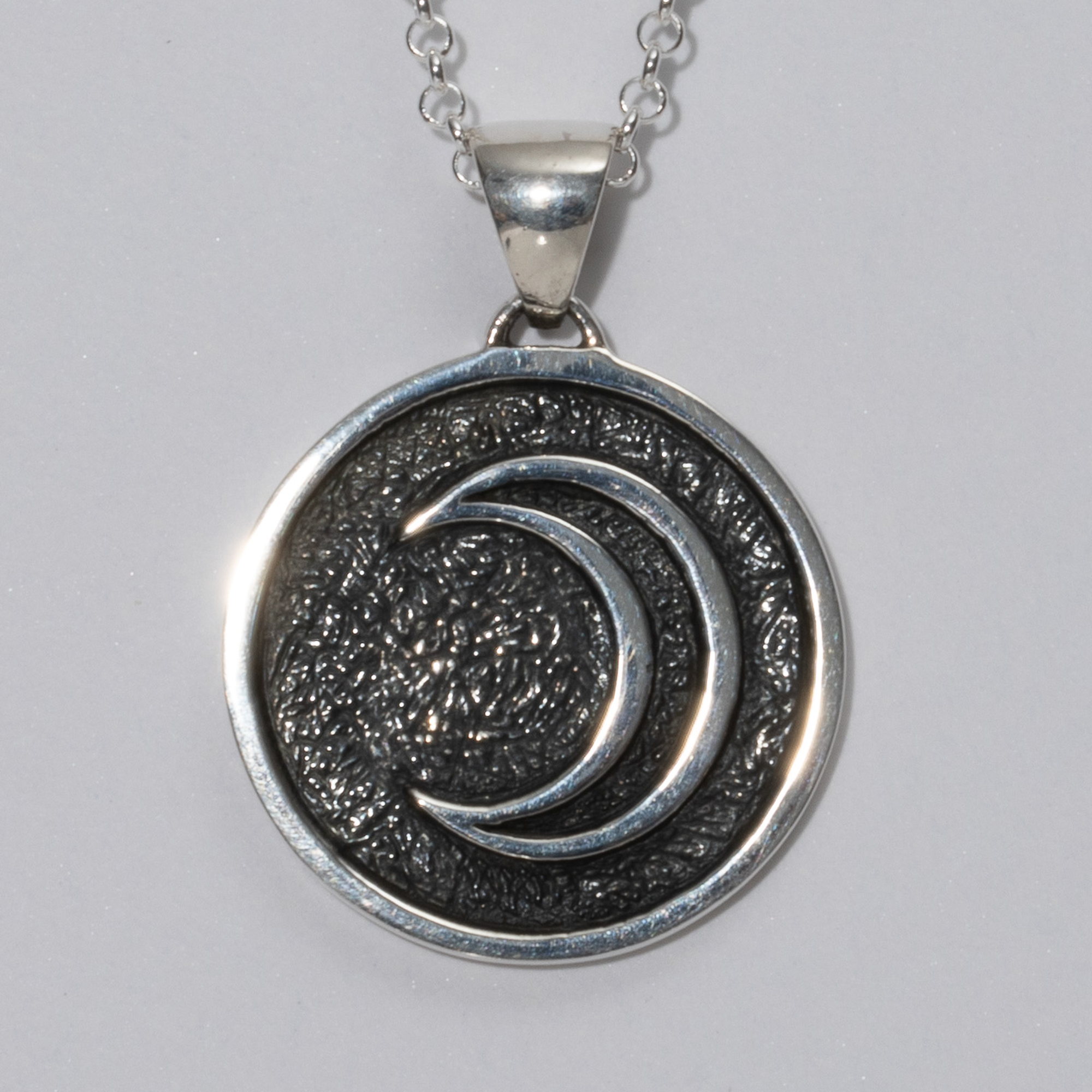 Sterling Silver Symbol for Silver Element Pendant