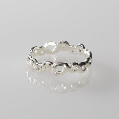 Sterling Silver Open Ovals Ring