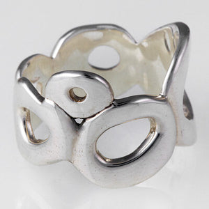 Sterling Silver Organic Circles Ring