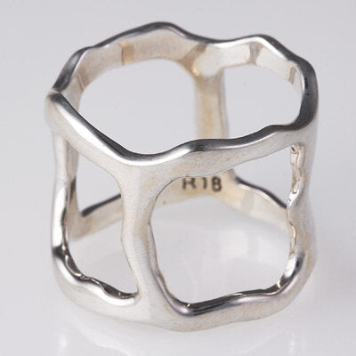 Sterling Silver Open Square Ring