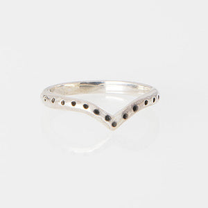 Sterling Silver with Oxidized Details Band