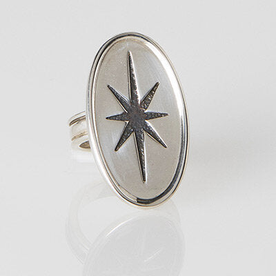 Sterling Silver Starburst Ring