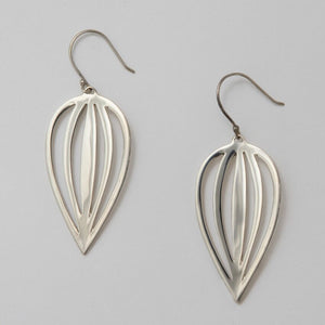 Sterling Silver Graphic Earring