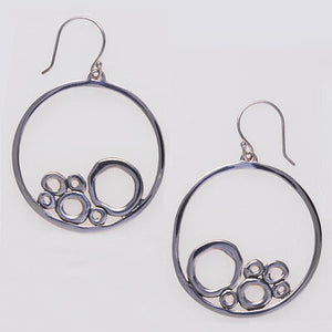 Sterling Silver Open Circles Earring