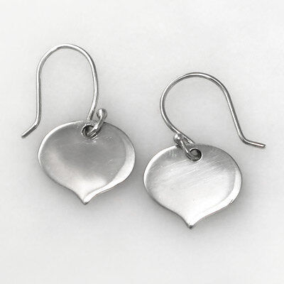 Sterling Silver Small Petal Earring (also available with 18k Gold Plate)