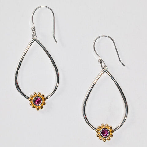 Sterling Silver Floral Earring
