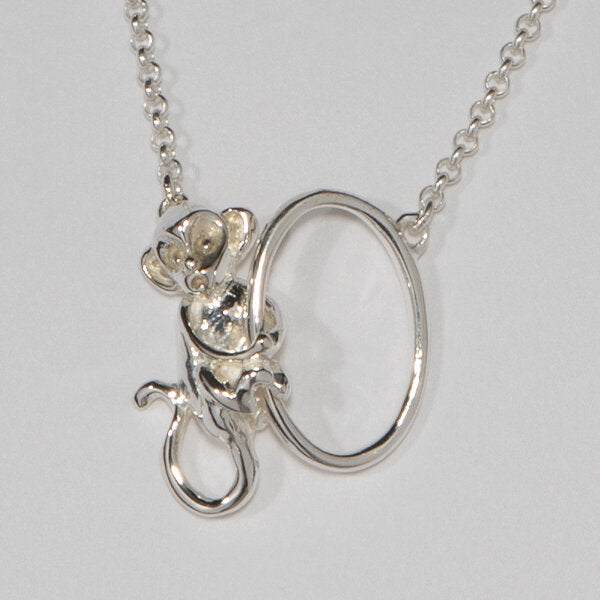 Sterling Silver Monkey Necklace