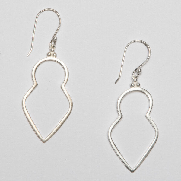 Sterling Silver Modern Graphic Earring (also available in Rhodium)