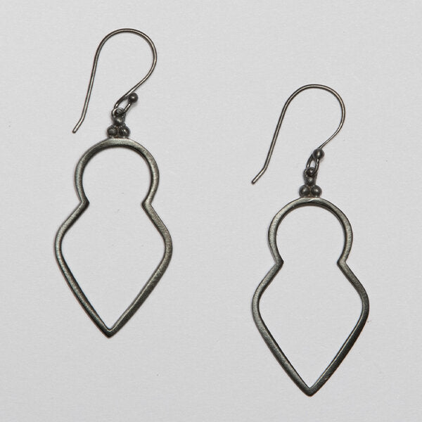 Sterling Silver Modern Graphic Earring (also available in Rhodium)