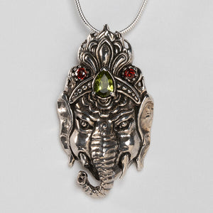 Sterling Silver Ganesh Pendant