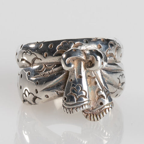 Sterling Silver Sarong Pattern Ring