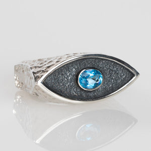 Sterling Silver Protective Eye Ring