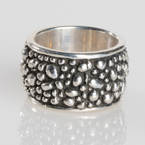 Sterling Silver Granulated Ring