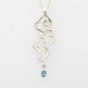 Sterling Silver Tibetan Cloud Necklace