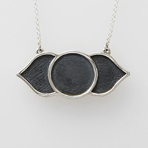 Sterling Silver Large Protective Eye Necklace