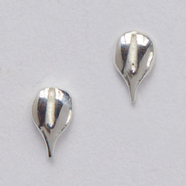 Sterling Silver Leaf Stud Earring (also available with 18k Gold Plate)